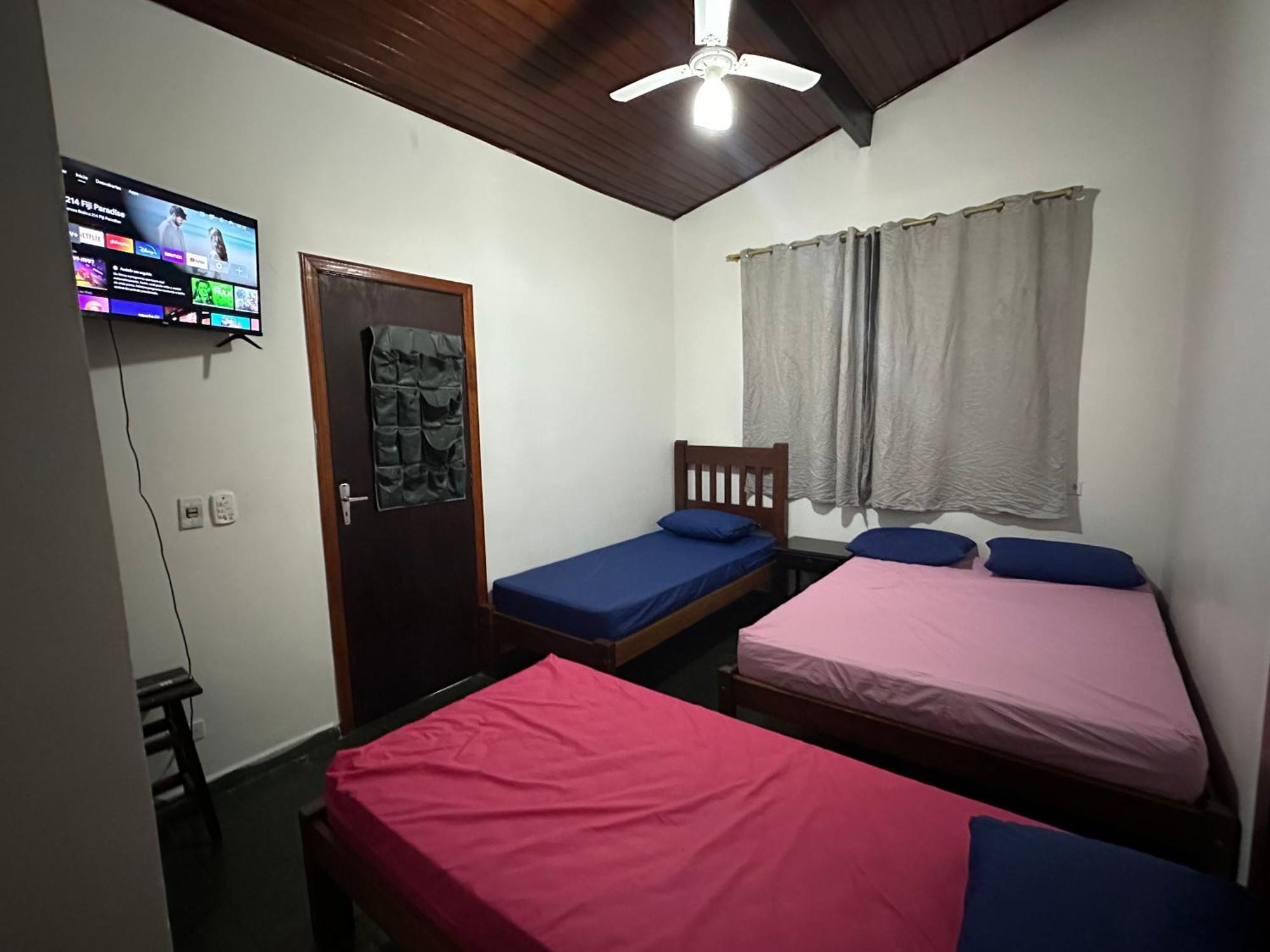 Triplex Piscina Churrasqueira Lava E Seca Wi-Fi E 2 Tvs Em Condominio Com 90M2 No Centro De Ubatuba Exterior photo